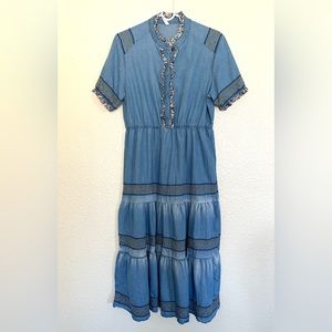 Lapis Denim Long Dress Sz. L